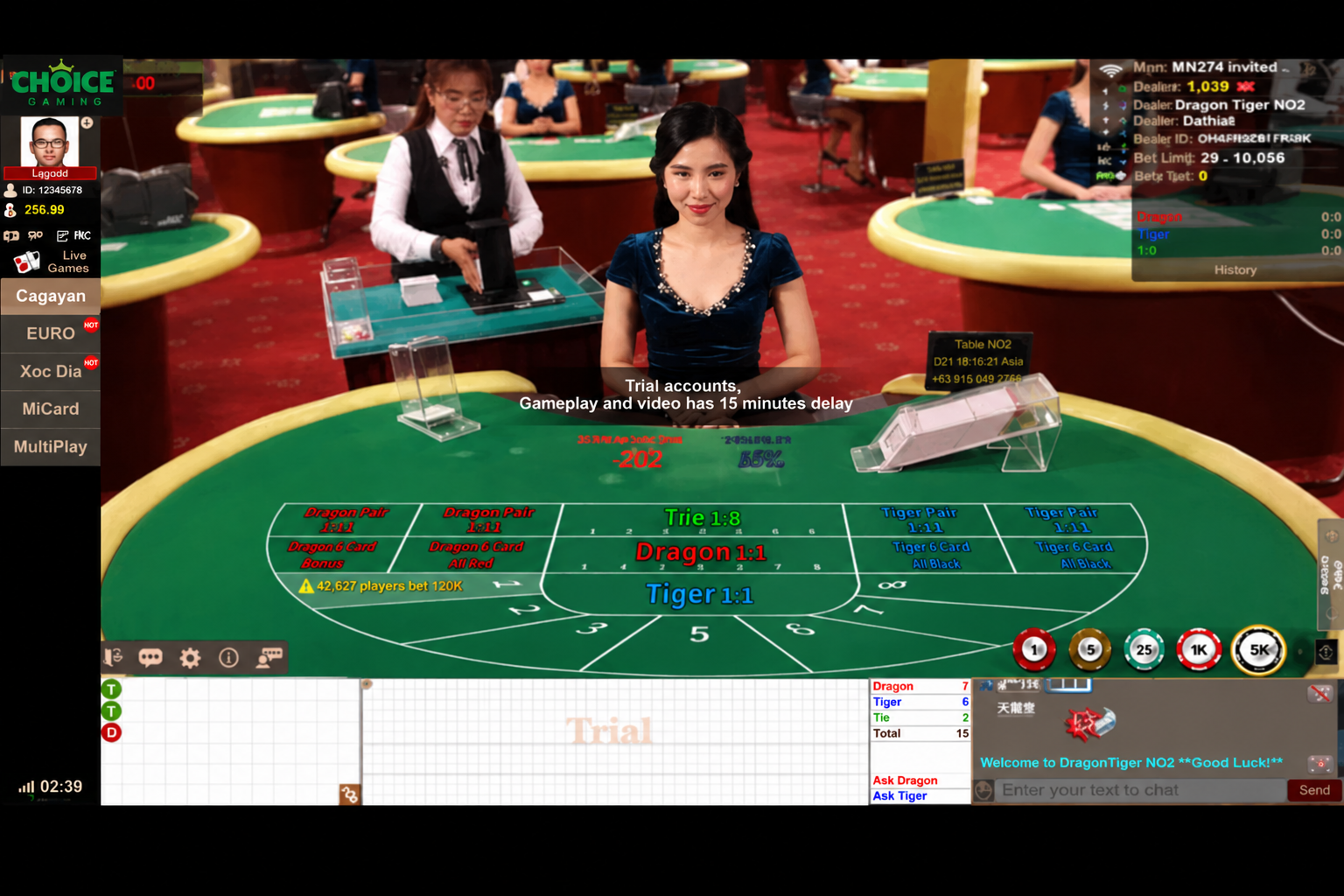 Choice Gaming dragontiger